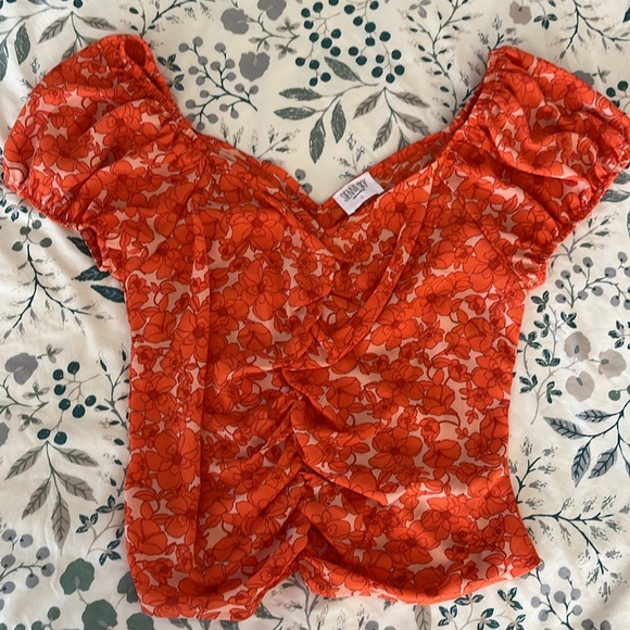 Sienna Sky Retro Puff Sleeve Blouse - Picture 5 of 7